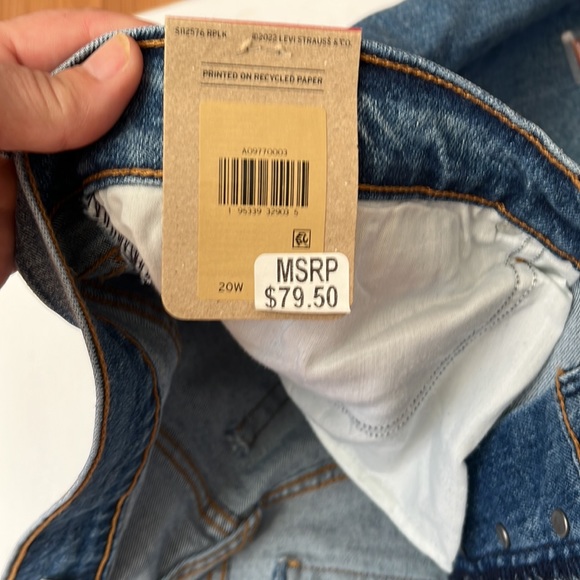 NWT LEVIS STAUSS CO WEDGIE STRAIGHT 20W - Picture 3 of 5